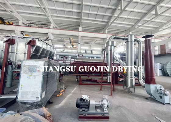 Seca de paletas hueca continua de 10 kW controlada por PLC/botón KJG-20
