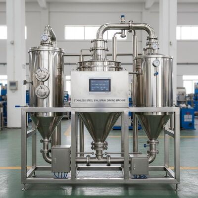 Máquina de secado por atomización de acero inoxidable 316L con control automático de temperatura de entrada de 140-350 grados y temperatura de salida de 80-90 grados para uso industrial