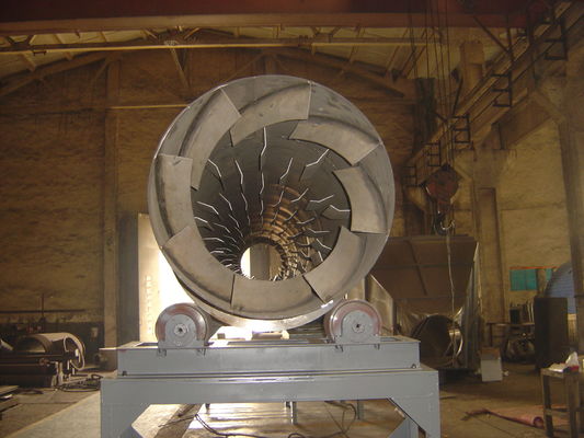 máquina rotatoria del secador del aire caliente del polvo de metal 5000kg