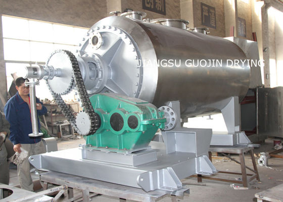secador rotatorio 5.5KW de la paleta del vacío del rastrillo 10rpm para los materiales líquidos de la forma